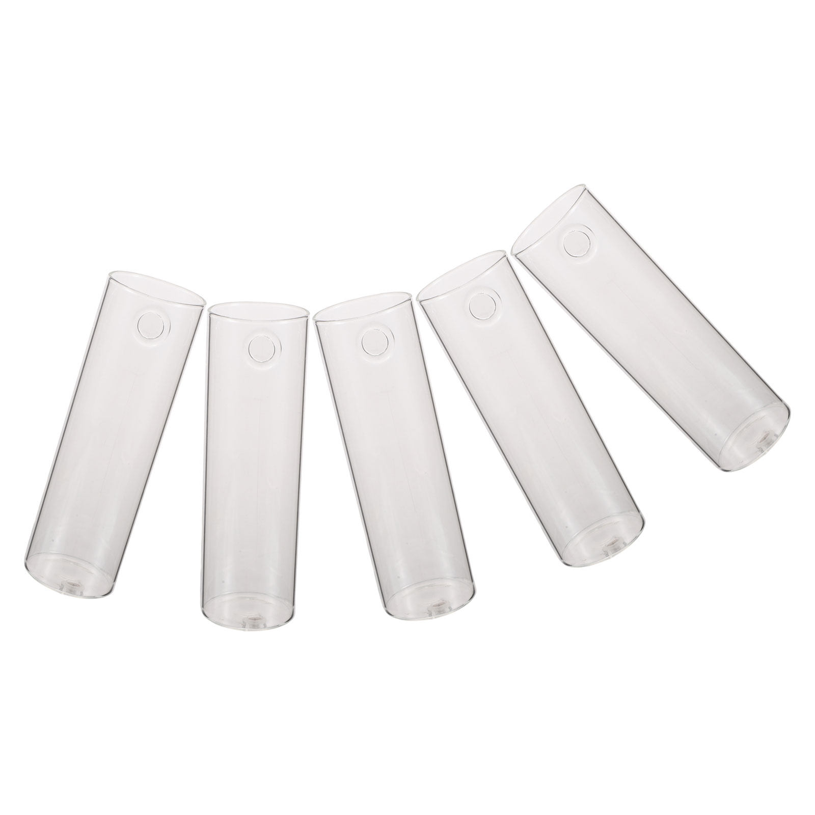 5Pcs Cylinder Glass Wall Vase  - Propagation Station Vase 评论和价格